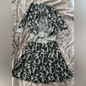 Ann Taylor size S knit cardigan & skirt set
